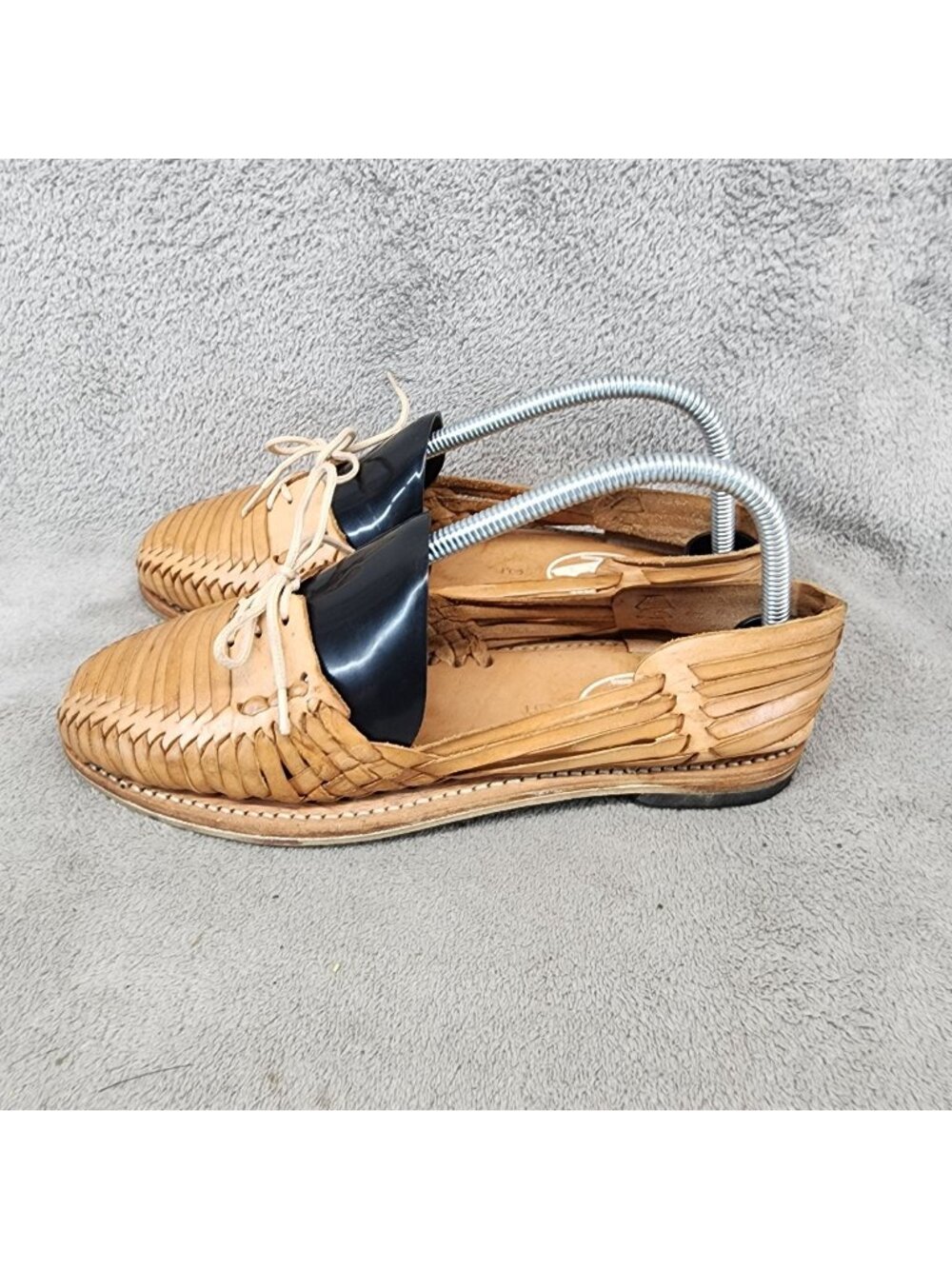 Itzel Shoes Womens Size UK 5 US 7 Tan Leather Lace Up Hurache Sandals